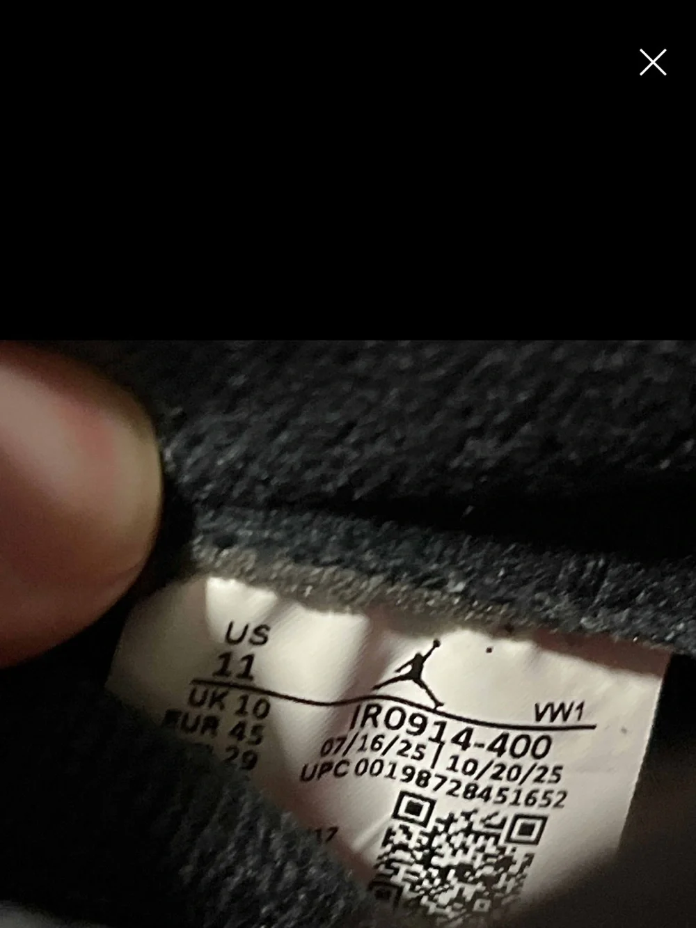 Nike Air Jordan 3 x Levi's Retro SP 'Black Denim' IR0914-400 Men's Size 11